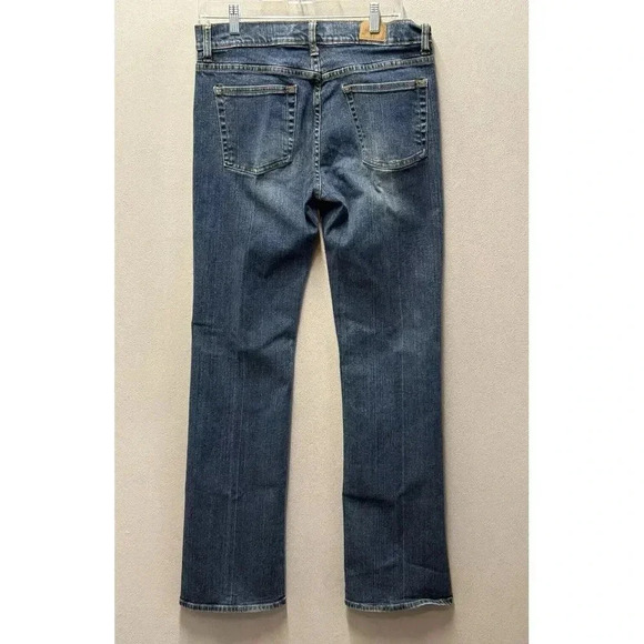 Old Navy Jeans Women's Sz 10 Long Boot Cut Low Waist Stretch Y2K Blue Denim - Picture 2 of 8